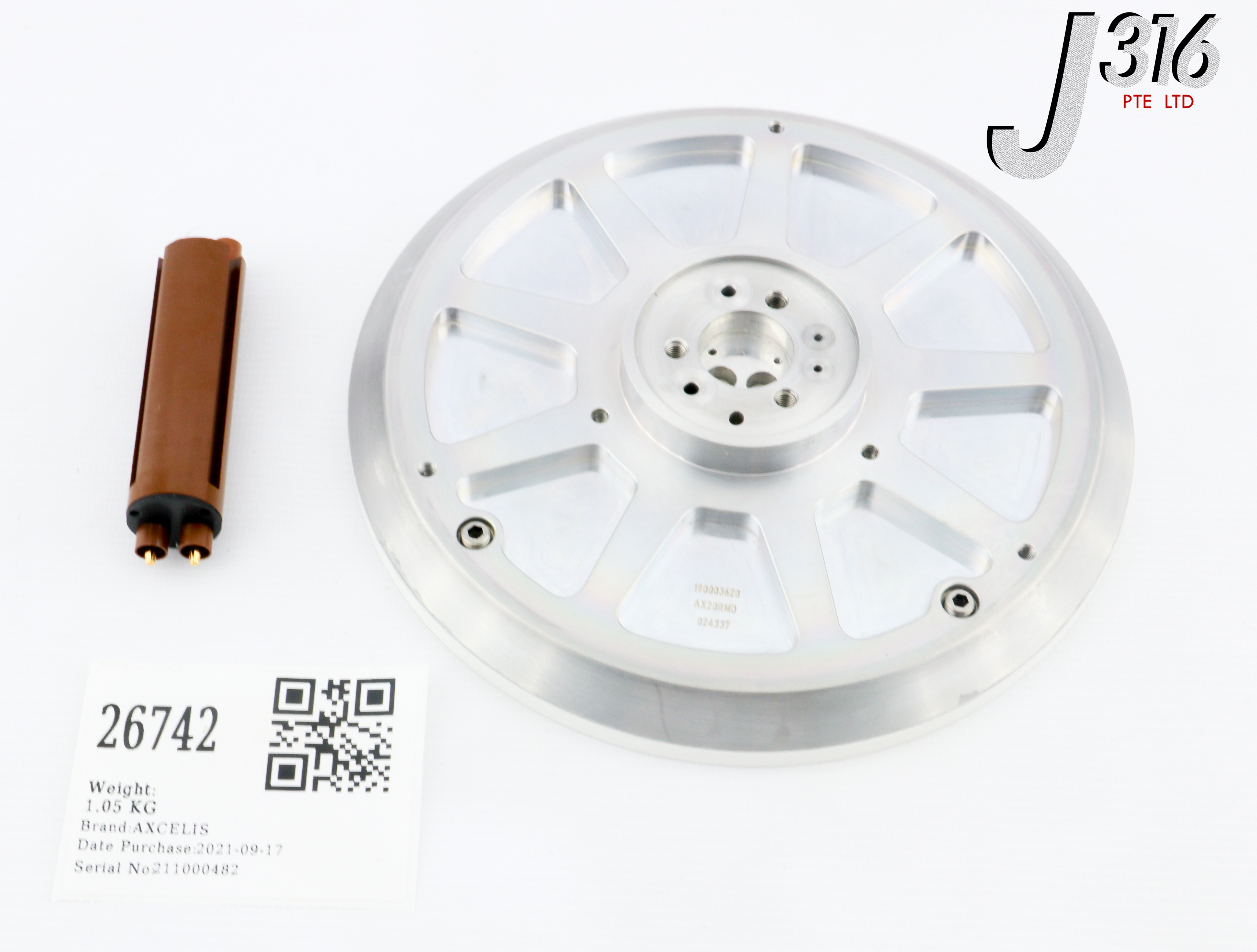 ライブ写真「10」 26742 AXCELIS ESC, BACK SIDE GAS COOLED, 200MM, AX20RMD 190003620